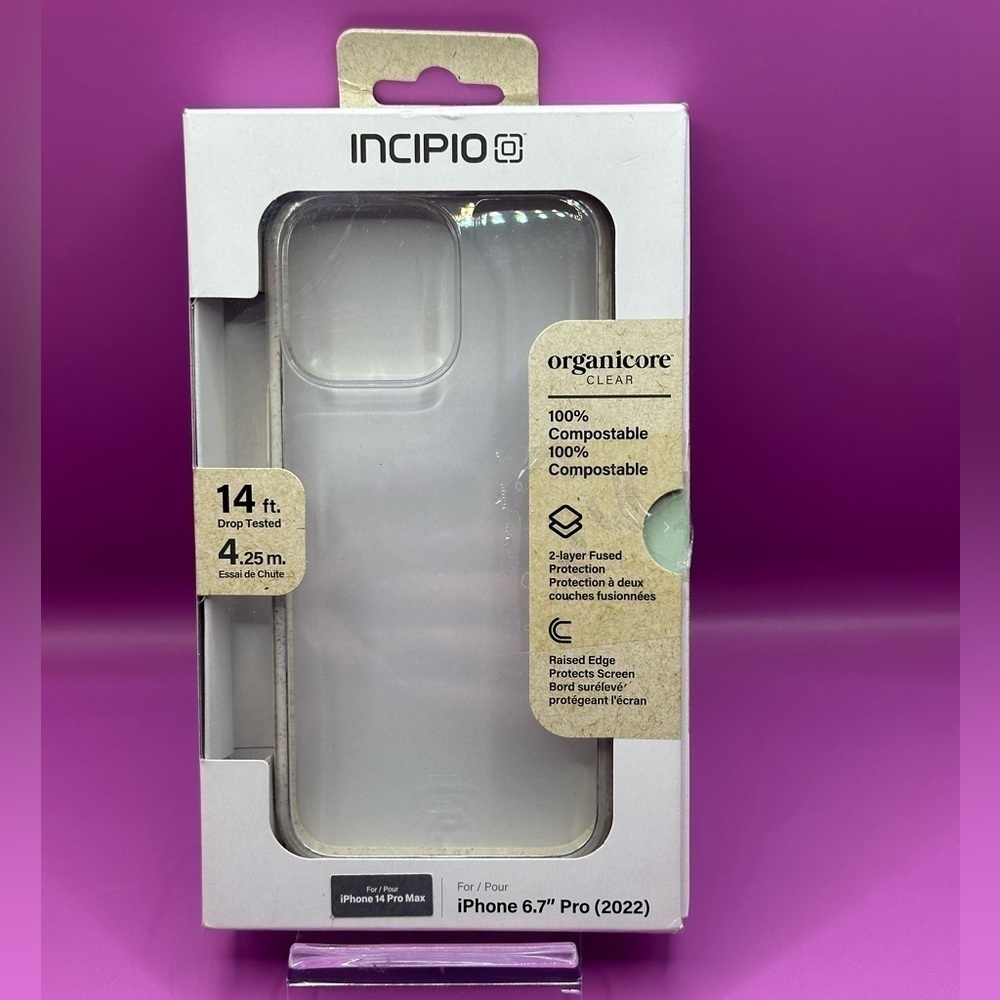 NIB INCIPIO ORGANICORE CLEAR / NATURAL CASE FOR IPHONE 14 PRO & PROMAX